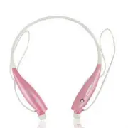 Wireless Bluetooth HandFree Sport Stereo Headset headphone for Samsung iPhone LG - Pink