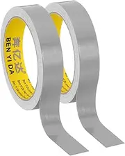 uxcell 0.8"x0.01" Bookbinding Tape, 22 Yard Total 2 Roll Cloth Bookbinding Repair Tape Book Binding Tape Self Adhesive for Repairing Old Books, Silver