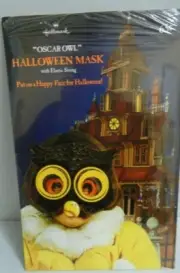 HALLMARK "OSCAR OWL" HALLOWEEN MASK W/ ELASTIC STRING