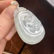Certified Grade A Burma Jadeite "Ru Yi" Pendant