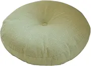 TINTON LIFE Solid Color Circular Yoga Bolster Zafu Meditation Tatami Cushion (Light Green 17.7)