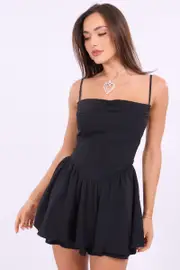 Black Floral Playsuit Cowlneck Strappy - Size 16XL, Women's Playsuit