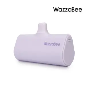 WazzaBee 掌心行動電源 6000 series Type-C 紫色