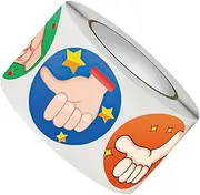 Angoily Inspirational Reward Stickers Roll Encouragement Stickers with Adorable Thumb Designs for Student Behavior Chart Classroom Home Use Boosts Confidence