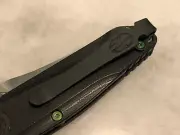 Titanium Deep Pocket Clip With Green Screw Set For Benchmade Osborne 940-2 Knife