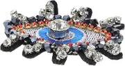 HOODANCOS Cartoon Shaped Rhinestone Applique Patches for Clothing DIY Clothes Repairing Accessories Lightweight Sew Decor for Costume Hats Bags and Personal Projects