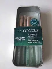 ECOTOOLS Sea Gems Eye Set 5 Different Brushes + Reusable Tin Sealed New