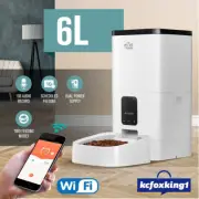 Petscene Pet Feeder Wi-Fi Enabled Smart Dog Cat Feeder with App 6L Automatic
