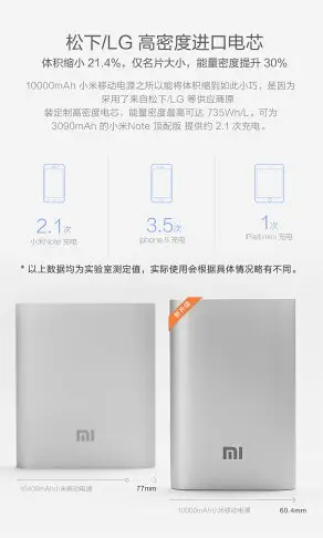 【$299免運】小米原廠行動電源【10000mAh】 iphone7 plus C5 Z3 Z2 M4 M7 M8 M9 E9+ A9 NOTE3 NOTE5 S5 D838 G3 G4 iPhone6 NOTE4 iPad Air S6 Edge