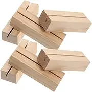 MAGICLULU 10Pcs Wooden Card Holders Elegant Table Picture Stands for Weddings Parties Office Use Versatile Display Stands for Name Cards Menus Photos