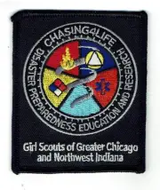 GIRL SCOUTS of Greater Chicago & NW Indiana Disaster Preparedness Patch Badge