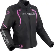 Bering Sweek, textile jacket waterproof women , color: Black/Pink , size: T1