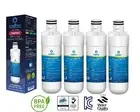 4 X LG Fridge Filter GF-V706MBL ADQ747935 MDJ64844601 Replacement