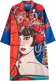 [ａ aternee] Chinese Qipao, Women Cheongsam Dress Lady Evening Dress for Evening Party Travel