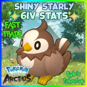 6IV SHINY STARLY / NON-SHINY MAX EFFORT VALUES POKEMON LEGENDS ARCEUS