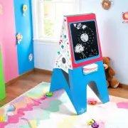 Pop2Play 2-in-1 Art Easel WowWee Chalkboard & Whiteboard | Folds Flat!