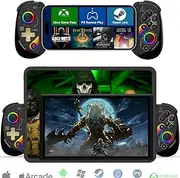 Koiiko Game Controller for iPad, Tablet, iPhone/Android/PC/Switch/PS3/PS4 Gamepad Joystick, Supports Mobile Cloud Game, Streaming on PS5/Xbox/PC, with 7-color RGB lights/Turbo, Star Black