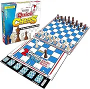 Quick Chess – Learn with Fun, 8 Simple Games for Kids 6+, Flip Board for Traditional Chess, Award-Winning, Brain Teaser, Detailed Instructions & 2-Player Strategy Game