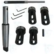 MT3 Lathe Tailstock Sliding Die Holder Set 4 Pcs Imperial Dies Threading Kit