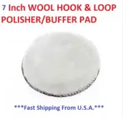 7 inch WOOL Hook and Loop POLISHER/BUFFER PAD[