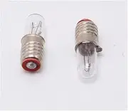 YFlifangting 20pcs/lot Mini Indicator Light Bulb E5 6.3V 12V 24V 0.1A Small Bulb Signal Lamp Bead Miniature Bulb (Wattage : 12V)
