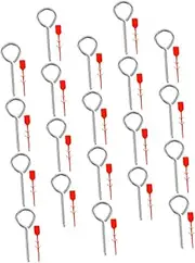 Beatifufu 50 Pack Fire Extinguisher Latch Set Iron Pins Plastic Seals Extinguisher Security Accessories Fire Safety Cotter Pins