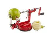 Ape Basics: 3-in-1 Stainless Steel Apple Peeler Corer Slicer with Suction Base