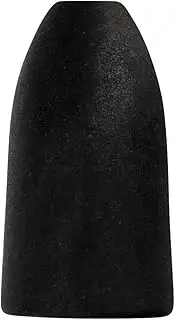 Northland Tackle Tungsten Bullet Weight / .625" / 3/8 OZ / 2 Pack/Flat Black