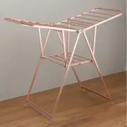Clothes Airer A Frame All Aluminum Clothesline 19 Rails - 13m Rose Gold