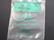 21mm Mido Vintage Watch Crystal Ref#20 Yellow Tension Ring Permafit Waterproof