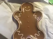 NEW Pottery Barn Mr. Spice Gingerbread man Cookie Platter In Shipping Box