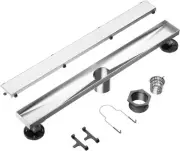 Neodrain 28-Inch Linear Shower Drain with 2-in-1 Flat & Tile Insert Cover
