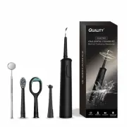 Electric Oral Dental Cleaner Set Dental Calculus Remover (Black)
