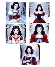 9 Snow White Tags Junk Journal Scrapbook USA Seller
