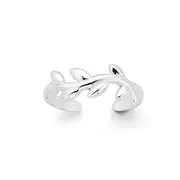 Silver Leaf Vine Toe Ring