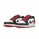 【NIKE 耐吉】Air Jordan 1 Retro Low OG GS 黑紅 黑腳趾Black Toe 大童 女鞋 休閒鞋 CZ0858-106