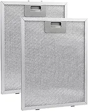 IsMwav 2PCS Cooker Hood Filters Metal Mesh Extractor Vent Filter 320X260mm Kitchens Hoods Oil Filter Range Hood Grease