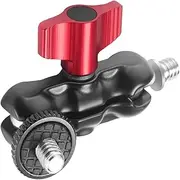 MagiDeal Double Ball Head Rotation Arm Camera Mount Easy to Use Stable Anti-Slip Adapter 1/4" Screw for Microphone Phone Action Camera