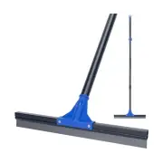 Floor Squeegee with Telescopic Long Handle 59'', Heavy Duty 18" Rubber Wiper ...