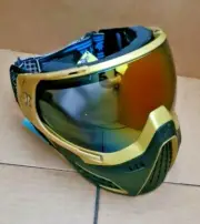 New HK Army KLR Thermal Paintball Goggles Mask - Gold w/ Fusion Lens