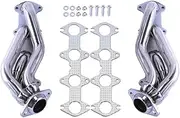 liwei store 201 Stainless Steel Exhaust Manifold Compatible With Ford Compatible With F150 2004-2010 5.4L V8
