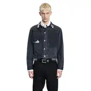 [ENFANTS RICHES DÉPRIMÉS] TYPE VII Pin Assemblage Denim Jacket Grey