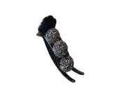 2X Shiny Grabber Hair Accessories Elegant Ball Hair Grab Back of Head Hair Clip