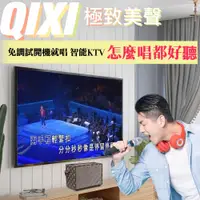 在飛比找松果購物優惠-QIXI極致美聲 卡拉OK雙麥克風三合一K歌音響 支援所有手