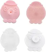 HONMEET 3pcs Silicone Octopus Facial Brush Gentle Face Cleansing Instrument for All Skin Types Non Abrasive Exfoliating Brush for Daily