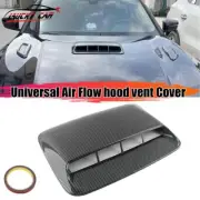 Carbon Fiber Car Hood Scoop Vent Air Flow Intake Bonnet Decor Cover Universal