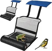 2pcs Animal Saving Escape Ramp for Pool, Frog Log for Swimming Pool, Non-Woven Animal Escape Ramp with Weight Pocket and Floating Log Holder for Frog, Dog, Bird