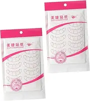 CRILSTYLEO Eyelash Positioning Pad Set 5-point Stickers for Lash Training Non-trim Needed Self-adhesive