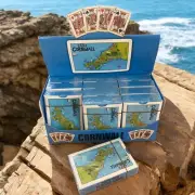 Cornwall Playing Cards with map of Kernow - plastic coated - Cornish