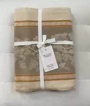 Williams-Sonoma JACQUARD FOLIAGE Tablecloth 70”x 108” Oak NWT